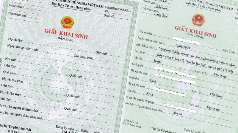 Có được làm giấy khai sinh cho con tại Việt Nam nếu cha mẹ đều là công dân Việt Nam định cư ở Mỹ không?