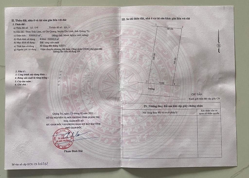 Is it okay if the Certificate of Land Use Rights doesn