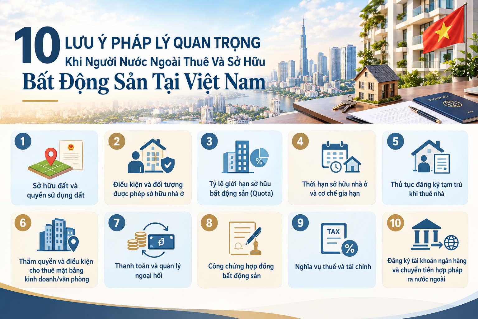 10 Lưu Ý Pháp Lý Quan Trọng Khi Người Nước Ngoài Thuê Và Sở Hữu Bất Động Sản Tại Việt Nam
