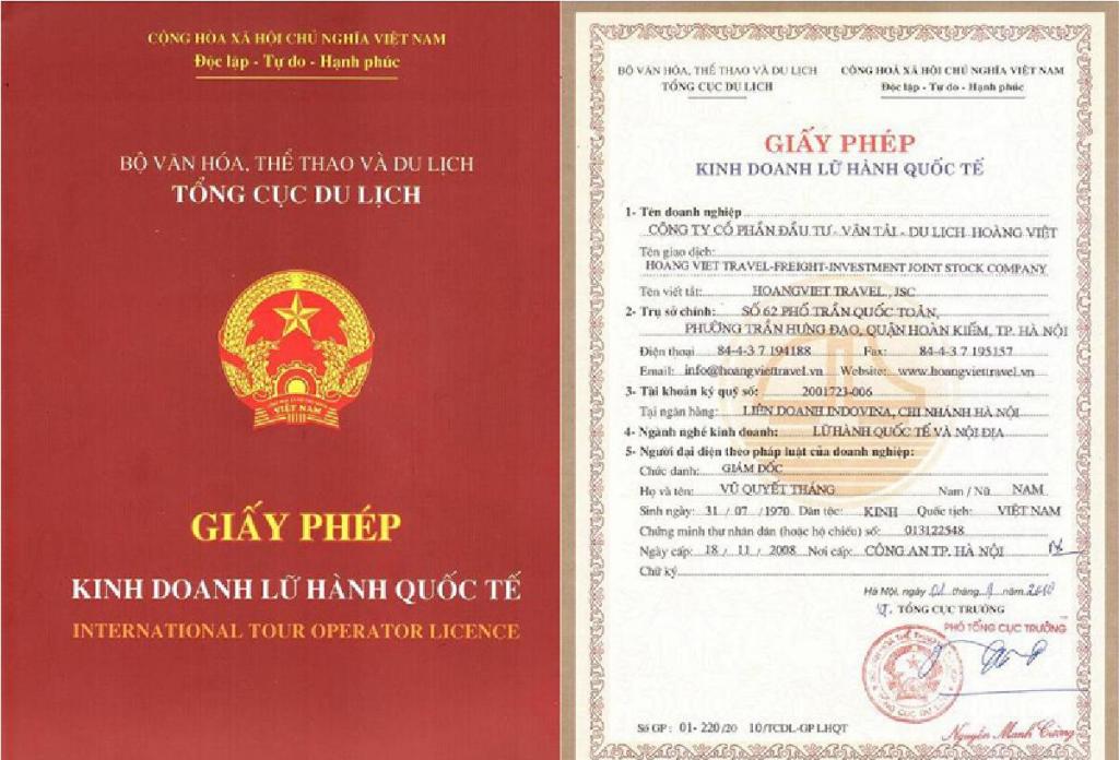 Hồ sơ, thủ tục xin cấp giấy phép kinh doanh lữ hành quốc tế