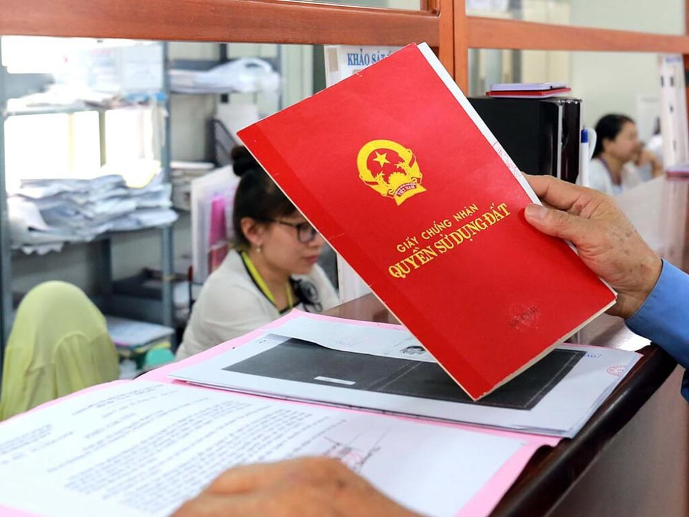 Instructions for exchanging red books when the actual area is larger than the data on paper