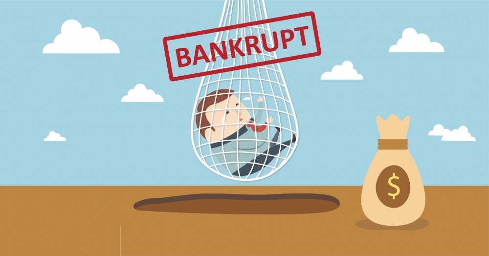 When an employee requests to open bankruptcy proceedings, do they have to pay bankruptcy fees?